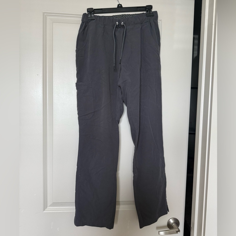 Beyond Scrubs Gray Straight Leg Women's Scrub Pants